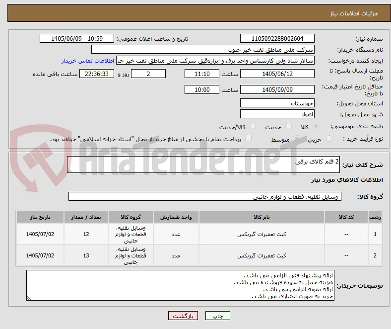 2 قلم کالای برقی