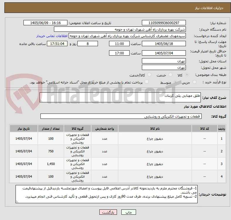 طلق مهتابی پلی کربنات 