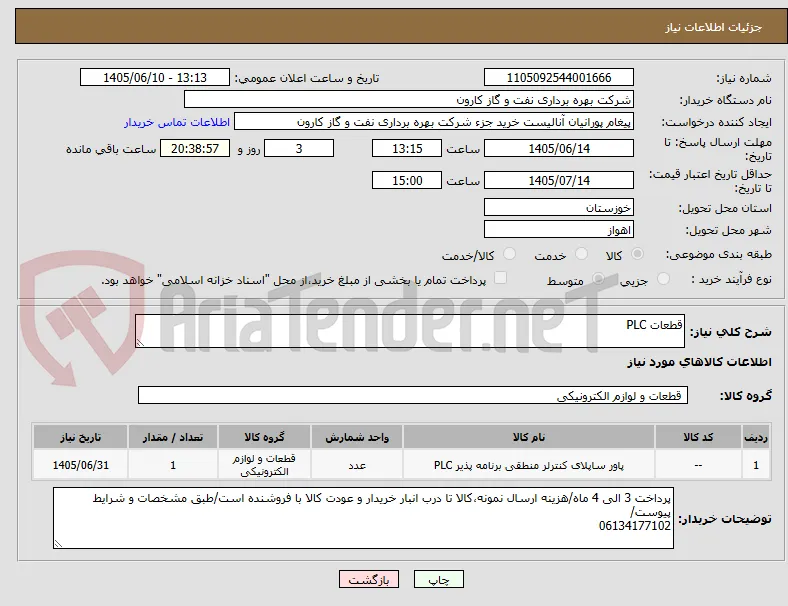 قطعات PLC