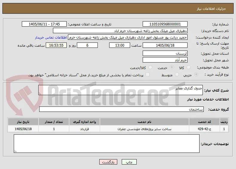 جدول گذاری معابر