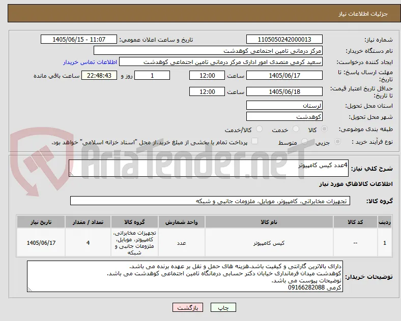 4عدد کیس کامپیوتر
