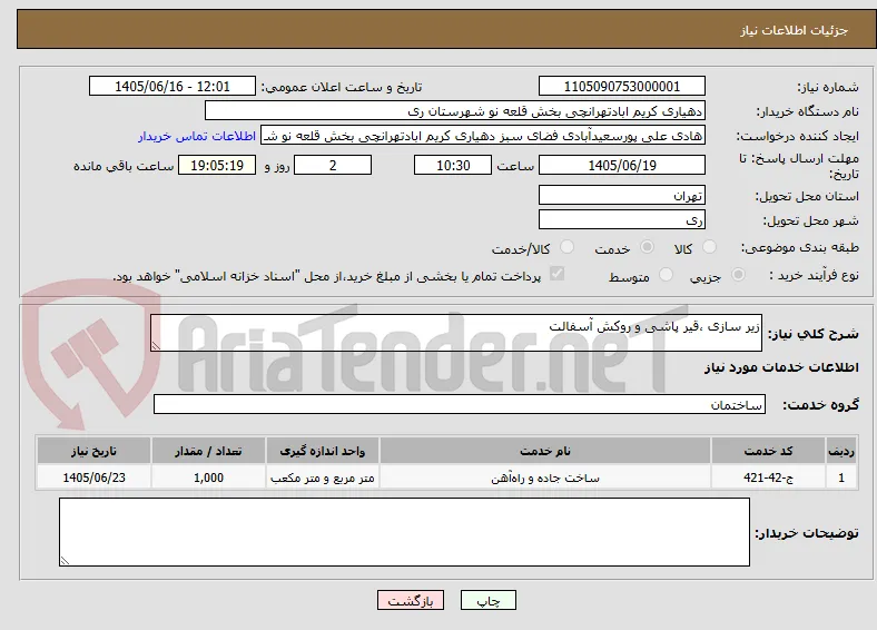 زیر سازی ،قیر پاشی و روکش آسفالت