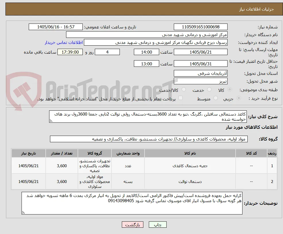 کاغذ دستمالی سافتلن ،گلرنگ ،تنو به تعداد 3600بسته-دستمال رولی توالت 2تایی جمعا 3600رول برند های خواسته شده