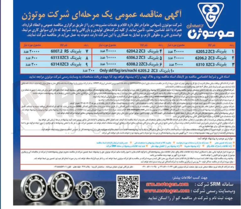 تامین بلبرینگ 6205.2 ZC3