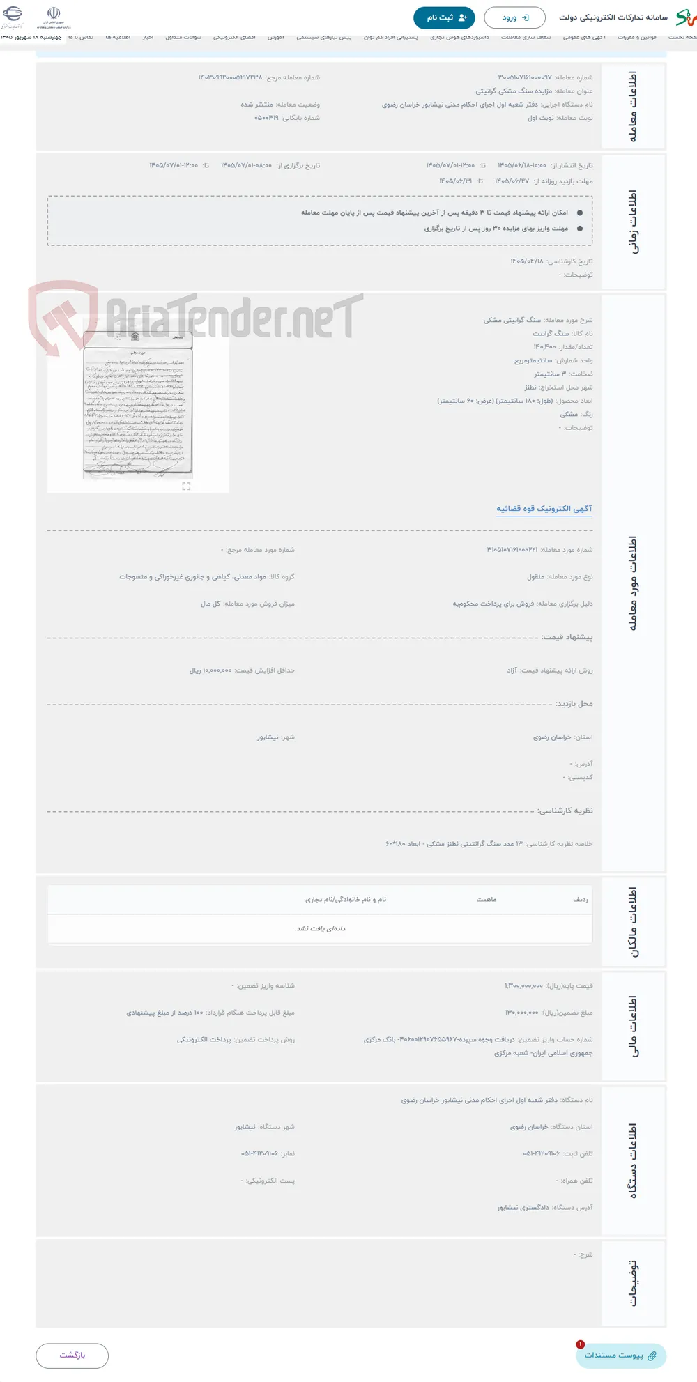 حراج سنگ گرانیتی مشکی