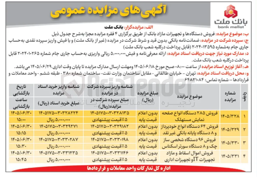 فروش ۶۴ دستگاه انواع خودپرداز و ۸ دستگاه پایانه بانکی غیر نقد 