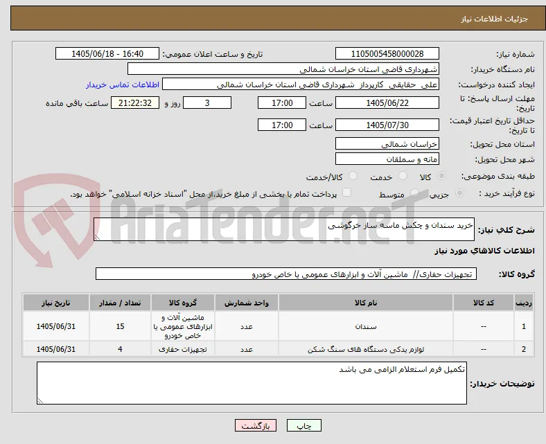 خرید سندان و چکش ماسه ساز خرگوشی