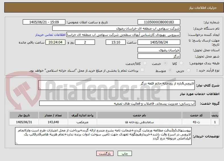 لایروبی6بازه از رودخانه حاتم قلعه درگز