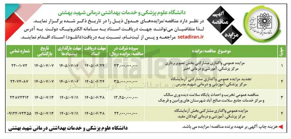 تخریب و احداث پایگاه سلامت دیده وری سالک و مرکز خدمات جامع سلامت صالح آباد شهرستان های ورامین و قرچک
