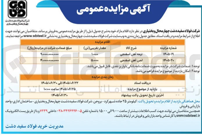 فروش لجن آهن اسفنجی 