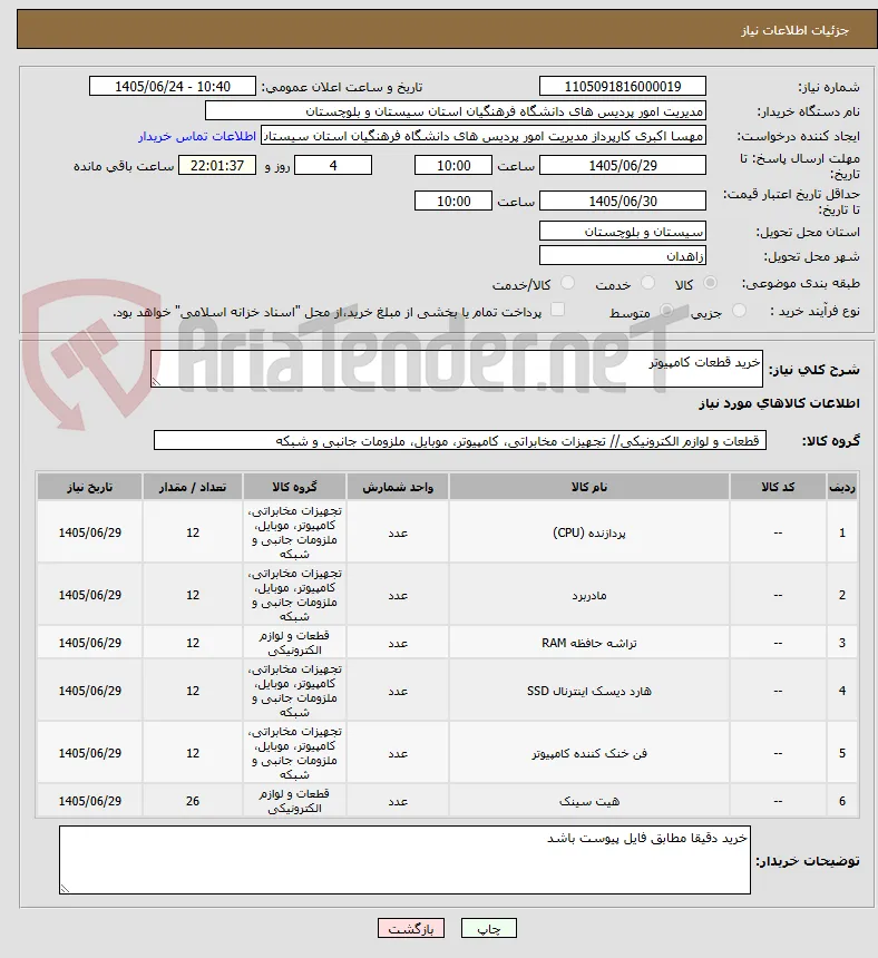 خرید قطعات کامپیوتر
