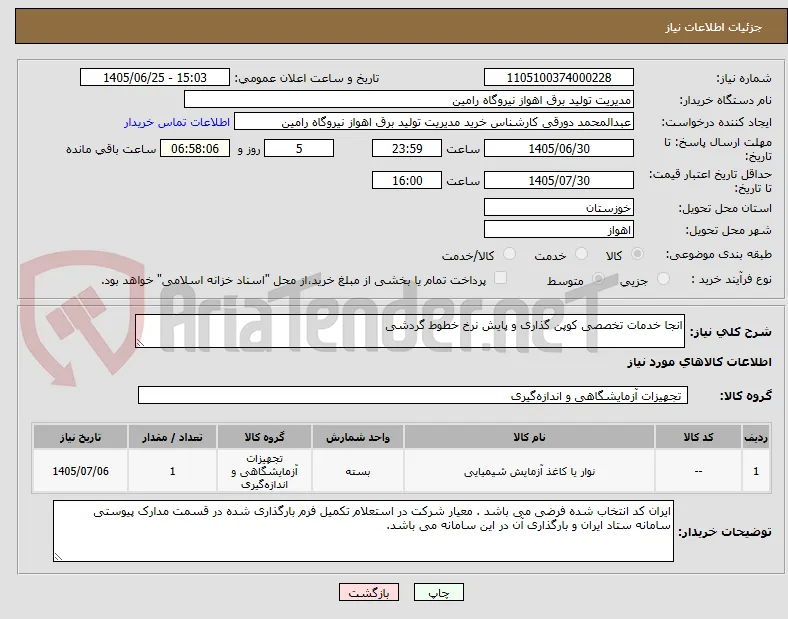 انجا خدمات تخصصی کوپن گذاری و پایش نرخ خطوط گردشی