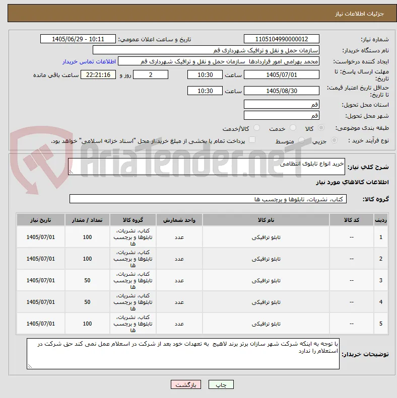 خرید انواع تابلوی انتظامی