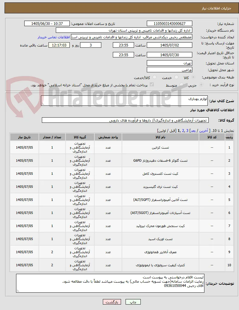 لوازم بهداری