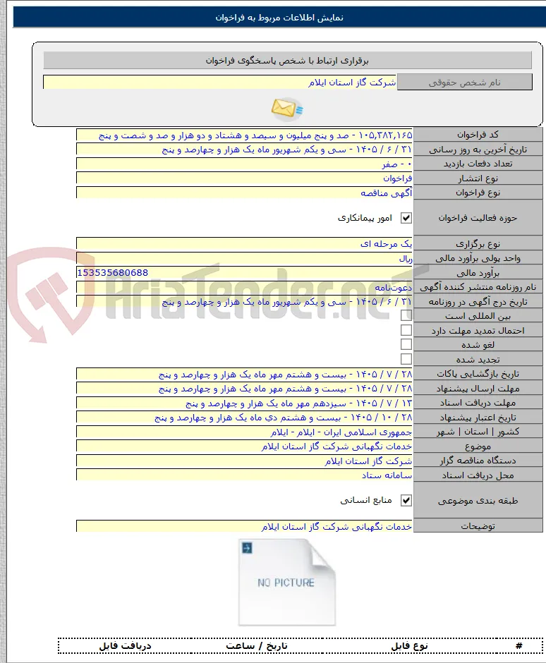 خدمات نگهبانی شرکت گاز استان ایلام
