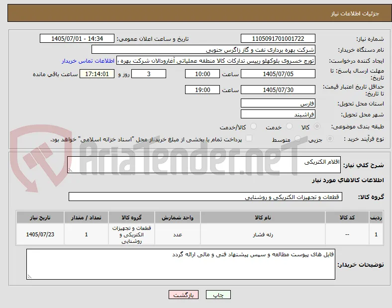 اقلام الکتریکی
