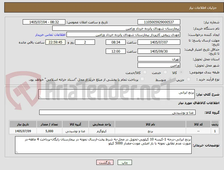 برنج ایرانی
