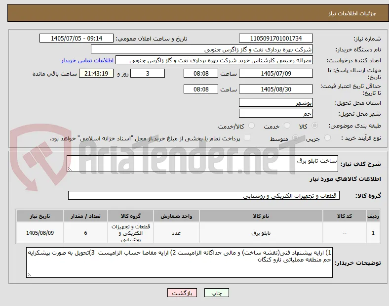 ساخت تابلو برق