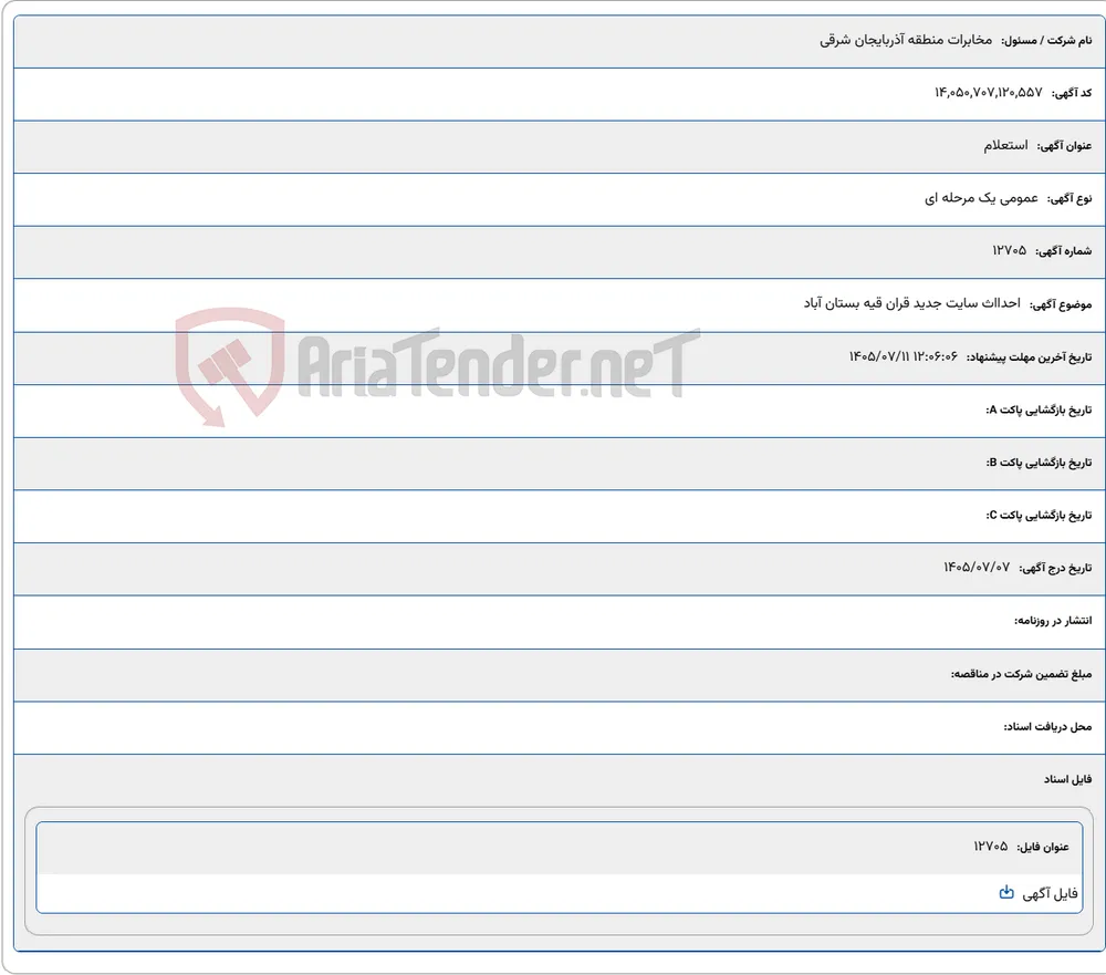 احدااث سایت جدید قران قیه بستان آباد