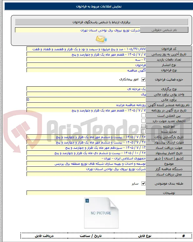 توسعه و احداث و بهینه سازی شبکه های توزیع منطقه برق پردیس