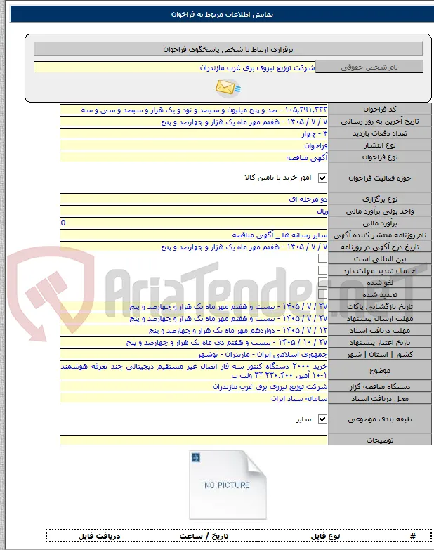 خرید ۲۰۰۰ دستگاه کنتور سه فاز اتصال غیر مستقیم دیجیتالی چند تعرفه هوشمند ۱-۱۰ آمپر، ۲۳۰.۴۰۰ *۳ ولت ب
