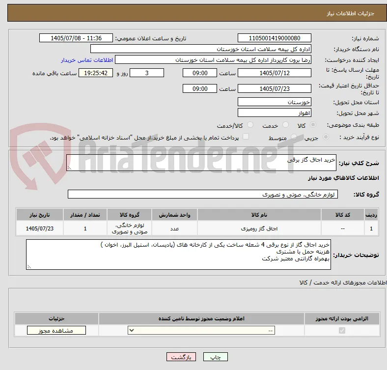 خرید اجاق گاز برقی