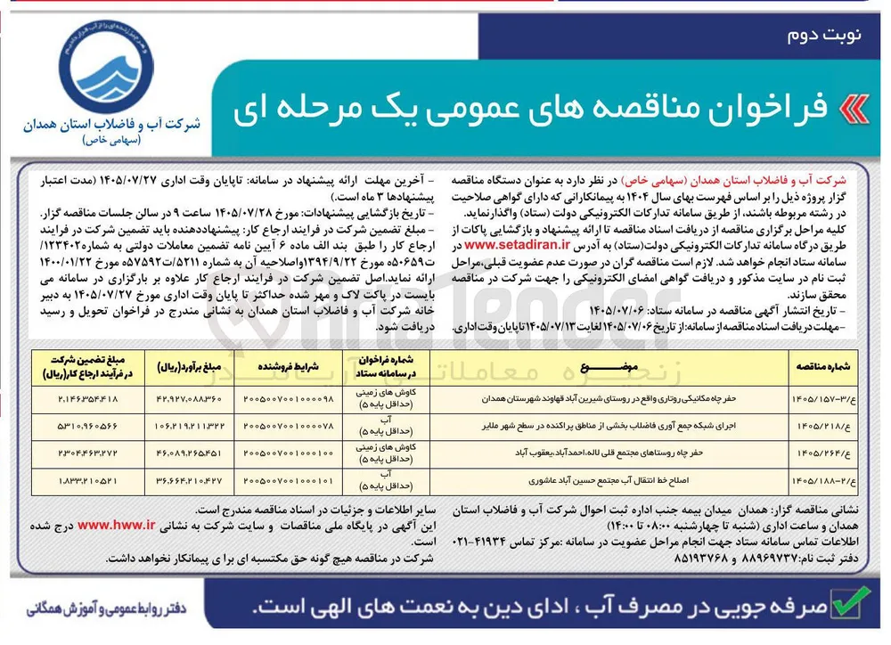 اصلاح خط انتقال آب مجتمع حسین آباد عاشوری