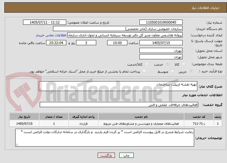 تهیه نقشه ازبیلت ساختمات 