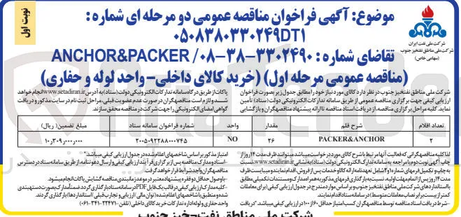 خرید (ANCHOR&PACKER)
